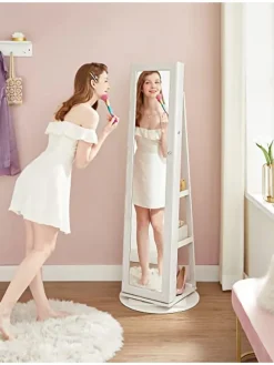 Spiegel in Weiß - (B)55 x (H)161 cm