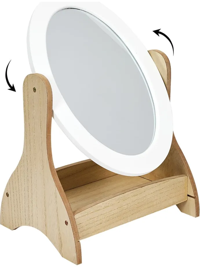 Spiegel in Weiß - (B)32 x (H)49 x (T)24 cm