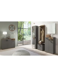 Spiegel Jakob in Anthrazit - (B) 60 x (H) 70 x (T) 2 cm