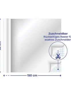 Spiegelfolie in Silber - (L)150 x (B)58 cm