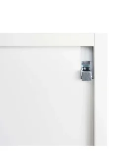 Spiegelschrank B19b mit 6 Regalböden, Weiß