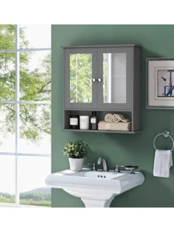 Spiegelschrank Badezimmer in Grau