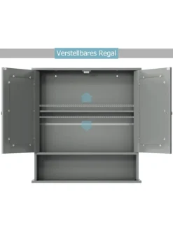 Spiegelschrank Badezimmer in Grau