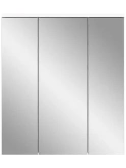 Spiegelschrank in weiß/weiß hochglanz - (B) 63 x (H) 73 x (T) 21