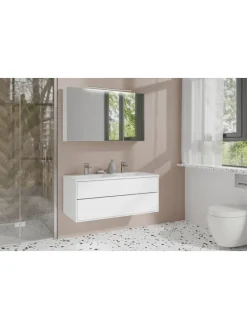 Spiegelschrank SPREE in weiß - B 100, H 60, T 20 cm