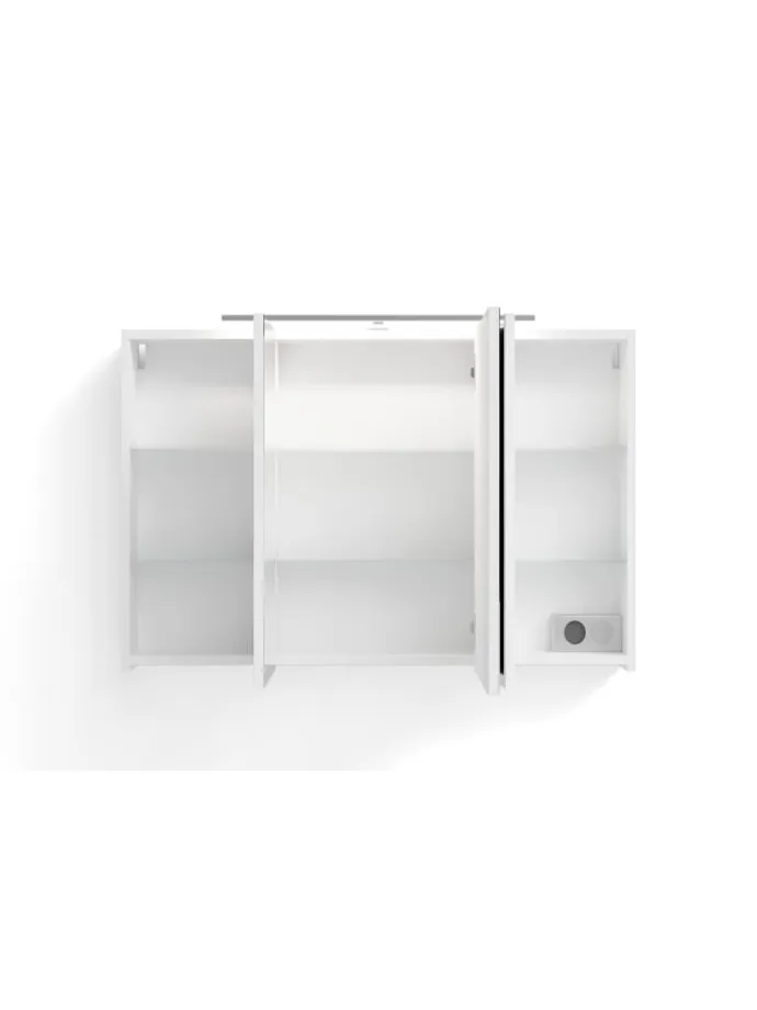 Spiegelschrank SPREE in weiß - B 100, H 60, T 20 cm