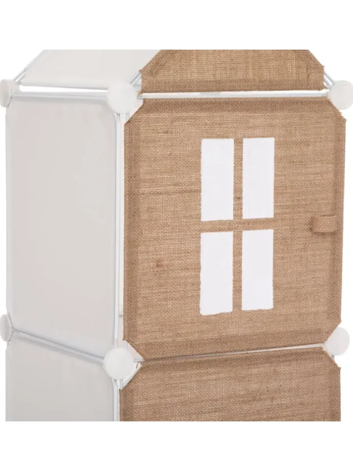 Spielzeugregal in weiß