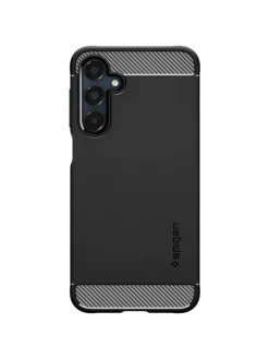 Spigen Rugged Armor Hülle Samsung Galaxy A16 4G / 5G Schwarz in Schwarz