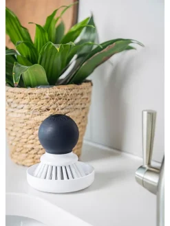 Spülbürste in Weiß/ Schwarz - Ø 9 cm