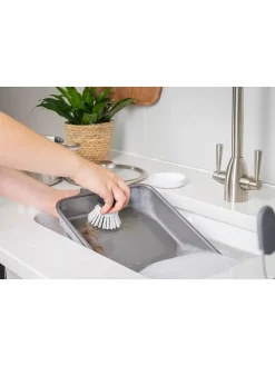 Spülbürste in Weiß/ Schwarz - Ø 9 cm