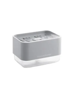 Spülmittelspender in Grau - (B)15 x (H)9 x (T)10,5 cm