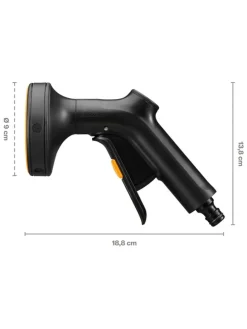 Sprühpistole in Schwarz