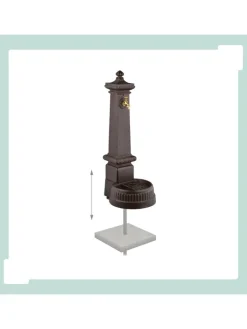 Standbrunnen in Braun - (B)44,5 x (H)100 x (T)38 cm