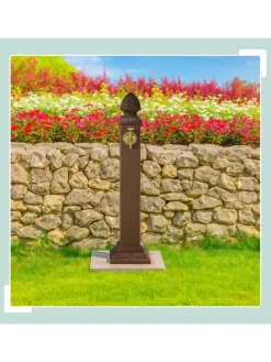 Standbrunnen in Braun - (B)21 x (H)81 x (T)24,5 cm