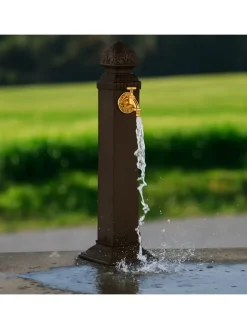 Standbrunnen in Braun - (B)21 x (H)81 x (T)24,5 cm