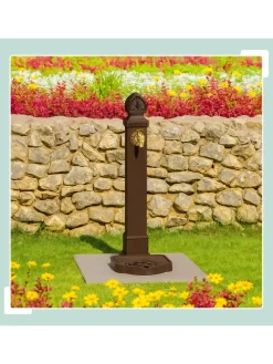 Standbrunnen in Braun - (B)29 x (H)77 x (T)33,5 cm