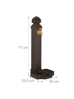 Standbrunnen in Braun - (B)29 x (H)77 x (T)33,5 cm