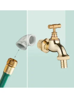 Standbrunnen in Braun - (B)29 x (H)77 x (T)33,5 cm