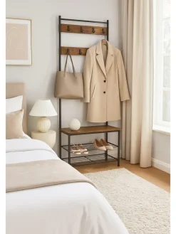 Standgarderobe Mano in braun