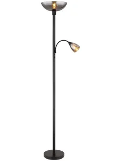 Standleuchte "Blade" in Schwarz/ Grau - (H)178 cm