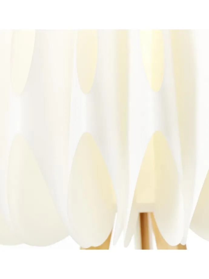 Standleuchte, dreibeinig Inna ⌀ 62 cm in holz hell/weiß