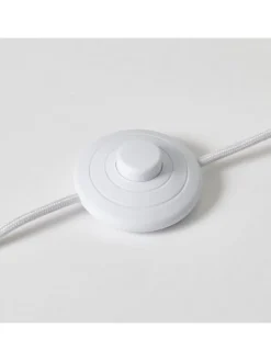 Standleuchte, 1-flammig Nori ⌀ 20 cm in natur/weiß