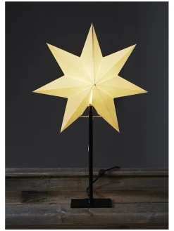 Standleuchte "Frozen" in Weiß - (B)34 x (H)55 cm