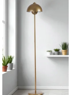 Standleuchte in Gold - (H)145 cm