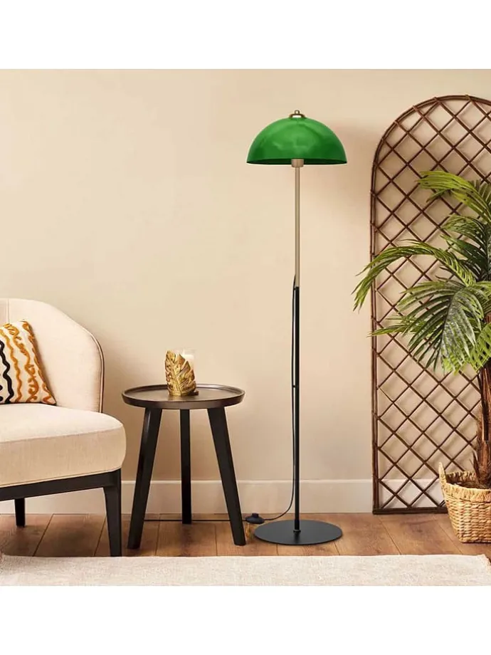Standleuchte in Grün - (H)147 cm