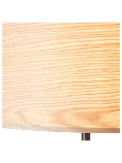 Standleuchte in Hellbraun/ Schwarz - (H)161,5 x Ø 38 cm