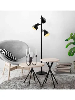 Standleuchte in Schwarz - (H)162 cm