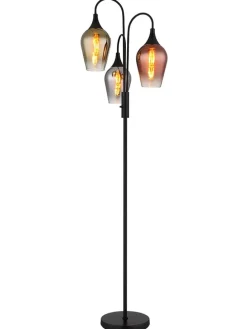 Standleuchte ''Lavus'' in Schwarz - (H)165 x Ø 43 cm