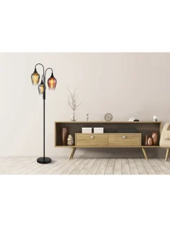 Standleuchte ''Lavus'' in Schwarz - (H)165 x Ø 43 cm