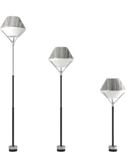 Standleuchte ''Tulip Lamp'' in Grau - Ø 35 cm