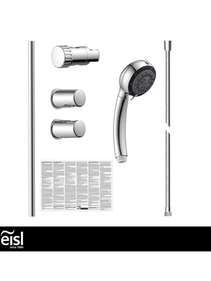 Stangenbrauseset ''Vital'' in Chrom