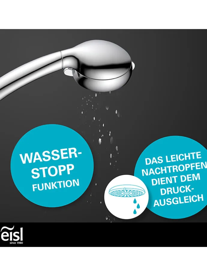 Stangenbrauseset ''Vital'' in Chrom