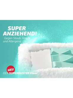 Staubwischer "Superduster Floor" in Türkis - (H)148 cm