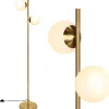 Stehlampe 2-flammig E27 in Gold