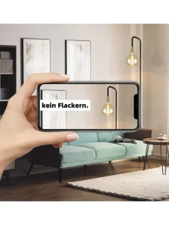 Stehlampe in gold E27 Vintage mit Fußschalter H 157cm