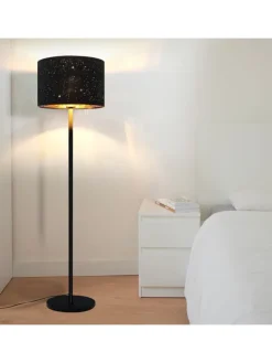 Stehlampe in schwarz E27 H 144cm Sternenhimmel Design