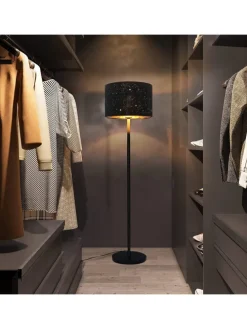 Stehlampe in schwarz E27 H 144cm Sternenhimmel Design