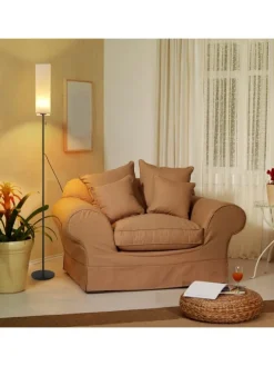 Stehlampe in weiß 1-flammige Eckig dimmbar B 10.5cm