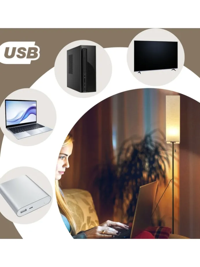 Stehlampe in weiß 1-flammige Eckig dimmbar B 10.5cm