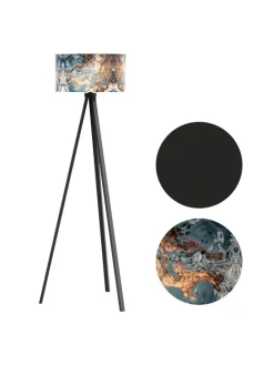 Stehlampe Royal Tunbridge Wells in Grau Schwarz (H)140cm (B)40cm (T)40cm