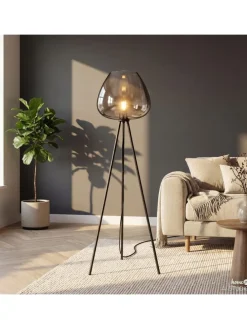 Stehleuchte ARA in Grau / Schwarz