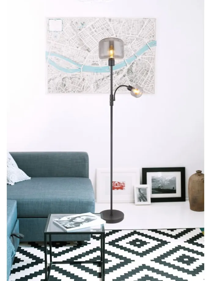 Stehleuchte "GIUSEPPE" in black