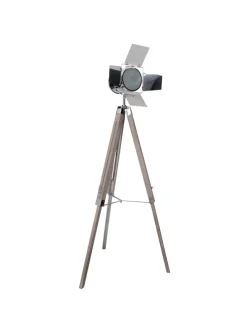 Stehleuchte "HOLLY" in natur dunkel - (L)56.5 cm x (B)56.5 cm x (H)100 cm