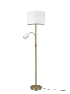 Stehleuchte HOTEL in messingfarbig