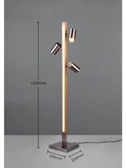 Stehleuchte MARLEY in Nickel matt