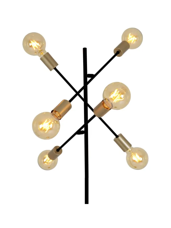 Stehleuchte "MODO" in schwarz - (L)49 cm x (B)49 cm x (H)150 cm